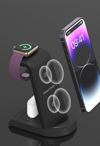 <span class=keywords><strong>Cargador</strong></span> Inalámbrico <span class=keywords><strong>Original</strong></span> de Fábrica, Kit Multidispositivo 3 en 1 para Teléfono Samsung, <span class=keywords><strong>iPhone</strong></span>, Android, Auriculares y Reloj - Product Image 5