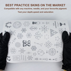 Nouvelle conception pratique peau Latex avec des conceptions 1.5mm Silicone blanc Pmu minuscule <span class=keywords><strong>tatouage</strong></span> pratique peau pour les fournitures de <span class=keywords><strong>tatouage</strong></span> Fine Line - Product Image 3