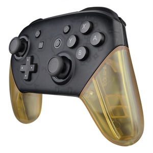 EXtremeRate - Carcasas de Repuesto en Color Ámbar para Controles de Nintendo Switch Pro, Cubierta Protectora para Agarre Manual, Personalizable - Product Image 4