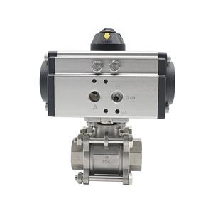 Válvula de Bola de 2 Vías JTAIV DN15-DN100 de Acero Inoxidable 304/316 de 3 Piezas con Rosca OEM de Grado Alimenticio - Product Image 1