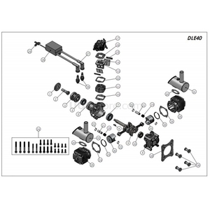Motor DLE DLE-40cc de Gasolina de Dos Cilindros con Encendido Electrónico para Avión RC - Product Image 4