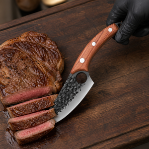 Cuchillo <span class=keywords><strong>de</strong></span> <span class=keywords><strong>Carnicero</strong></span> <span class=keywords><strong>de</strong></span> Hueso Forjado a Mano con Hoja Extra Ancha <span class=keywords><strong>de</strong></span> Caoba Serbina y Mango <span class=keywords><strong>de</strong></span> Latón con Cierre a Presión para Trabajos <span class=keywords><strong>de</strong></span> Carnicería - Product Image 3