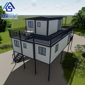 Fácil de construir, contenedor de 20 pies y 40 pies, casa prefabricada extensible, villa de 5 dormitorios, casa móvil prefabricada de lujo, Casa Contenedor - Product Image 1