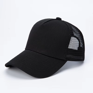 <span class=keywords><strong>Casquette</strong></span> Trucker vierge personnalisable 6 panneaux en maille, <span class=keywords><strong>casquette</strong></span> <span class=keywords><strong>snapback</strong></span> structurée en mousse noire, coton réglable, vente en gros OEM, faible MOQ - Product Image 1