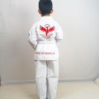 Dobok de Taekwondo de haute qualité, durable, blanc, côtelé, avec logo personnalisé, pour enfants et adultes