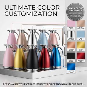 Custom logo Thermal Milk Tea <b>Coffee</b> Carafe Insulated Stainless Steel <b>Coffee</b> Carafe for Hot Liquids Vacuum Thermal Pot - Product Image 5