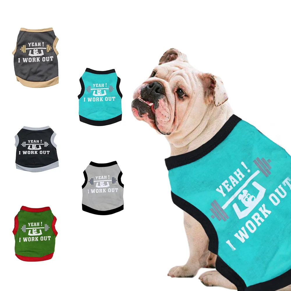 Summer Dog Clothes for Small Dogs Boy Lightweight Breathable Puppy Outfit Cute Cool Printed Pet T Shirt