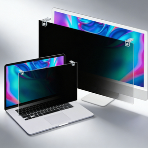 Écran de confidentialité pour moniteur en acrylique Bozaboza coréen de 27 pouces, type clip, protection rigide des côtés, filtre APRIC27W, utilisation au bureau - Product Image 6