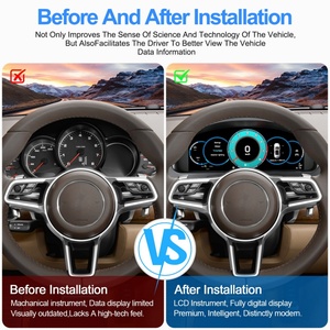 New 12.3" LCD Dashboard <b>for</b> Porsche Cayenne 958 2011 2017 <b>Car</b> Digital Cluster <b>Speedometer</b> Virtual Cockpit Carplay Ghost Screen - Product Image 5