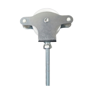 Puleggia per stendibiancheria Wolfpack zincata 60 mm. Puleggia in Plastica con Vite - Product Image 1