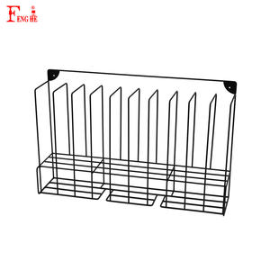 Support organisateur de tube de couleur de cheveux de salon en métal noir, support de stockage de colorant mural pour l'affichage à domicile de <span class=keywords><strong>studio</strong></span> de beauté - Product Image 3