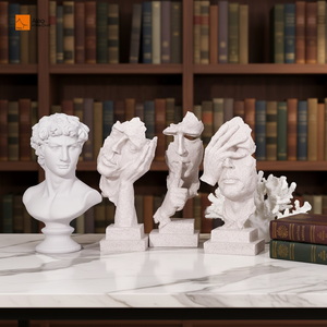 AELO Moderno Minimalista Hecho a Mano de Cemento Anillo Circular en Capas Decoración del Hogar Artesanía para Mueble de TV y Escritorio de Acción de Gracias - Product Image 5