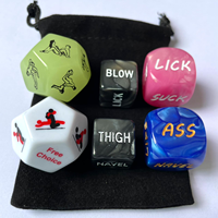 6 dés sexuels lumineux pour jeux de positions, jouets pour soirées romantiques, cadeaux pour couples pour anniversaire et Saint-Valentin