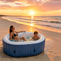 Bain de spa gonflable de style nouveau pour l'extérieur, piscine spa, jacuzzi, bain de spa agréable pour la famille, les adultes et les fêtes