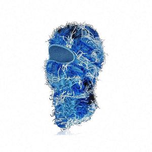 Masque de ski intégral en tricot à un trou avec logo personnalisé, motif camouflage vieilli, pour sports, pêche, fête, unisexe, vente en gros - Product Image 6