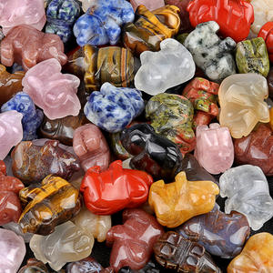 Bricolage mignon Mini <span class=keywords><strong>Peggy</strong></span> fait à <span class=keywords><strong>la</strong></span> main mignon Mini <span class=keywords><strong>cochon</strong></span> décor pierre naturelle cristal artisanat ornements - Product Image 5