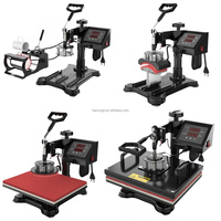 8 in 1 Diy topi topi cangkir casing ponsel pribadi Tshirt pakaian Digital cetakan Transfer Flatbed mesin tekanan panas