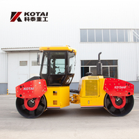 KD136HF Machine à rouleaux routiers à double tambour de 13 tonnes avec le meilleur prix Machine de compactage de sol à rouleaux routiers