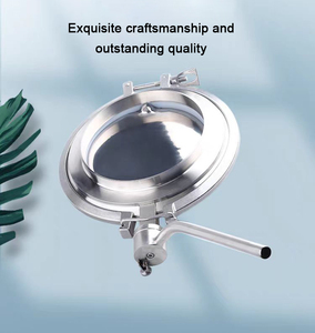 Vanne de vidange de fond de <span class=keywords><strong>cuve</strong></span> conique à grande ouverture pour applications sanitaires, vanne à poudre en acier inoxydable, vanne papillon - Product Image 4