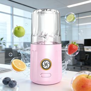 Licuadora Portátil Recargable por USB de 260 ml y 2000 mAh, con Cuchilla de Acero Inoxidable para Triturar Hielo, Preparar Smoothies Turbo, Libre de BPA y a Prueba de Fugas - Product Image 1