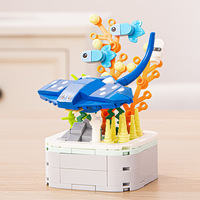 WF Drill Horse Bonsai Preserved Flower Model, jouet de construction en plastique à petites pièces pour enfants, cadeau, Ocean Blocks