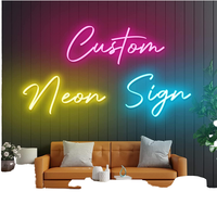 Individuelles DC Neon-Schild Licht Countdown-Timer Fernbedienung Hochzeit Geburtstag Weihnachten Party Schlafzimmer Heim-Deko Personalisierte LED