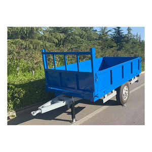 Factory Shipyard Steel Transport Flatbed Trailer 30T Full Steering Forklift Traction Flatbed Trailer Cart for Heavy Industry - Product Image 6