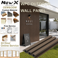 Panneaux muraux extérieurs modernes WPC Great Wall Board Greenview, revêtement en bois plastique imperméable, décoration de bâtiment, hôtel, villa 5