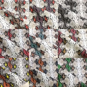 Hot bán rắn <span class=keywords><strong>Python</strong></span> mô hình dập nổi tổng hợp giả da căng vải túi xách ghế sofa Hàng may mặc màn màu đồ nội thất - Product Image 6