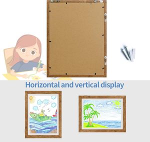 Kids MDF Photo <b>Frames</b> for Artwork Changeable A3 & A5 Flip <b>Frames</b> 8x10 Size for Children's 3D Art Crafts and Drawings - Product Image 4