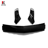 W906 Kit de carrosserie 3 pièces pour capot moteur sans éclairage, noir brillant en ABS pour Mercedes-Benz Sprinter W906 2014 2015 2016 2017