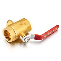 Válvula de bola de latón forjado DN15-DN50 de paso completo 600 WOG PN16 con maneta para sistemas de agua industriales y de plomería