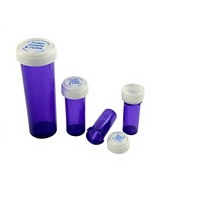 Flacons vides 8DR 13DR 16DR à double usage, flacons à pilules, flacons en plastique pour médicaments avec bouchons CR pour l'emballage de capsules