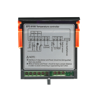 Régulateur de température numérique Stc-9100 Stc9100 Thermostat 24 heures 10a réfrigération dégivrage alarme mesure de la température