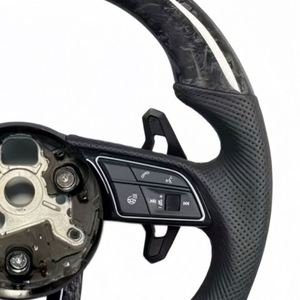 Expédition rapide pour <span class=keywords><strong>Audi</strong></span> <span class=keywords><strong>TT</strong></span> R8 MK3 TTRS TTS MK2 S3-S7 RS3-RS7 A3 A5 A6 Volant en fibre de carbone forgée Vente flash - Product Image 4