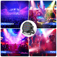 Projecteur PAR RGB 36 LED 36W avec télécommande pour éclairage de scène, idéal pour fêtes, discothèques, DJ et KTV