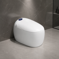 WC intelligent en céramique à poser au sol, siège chauffant de luxe, drainage en S, toilettes automatiques pour chambre à coucher