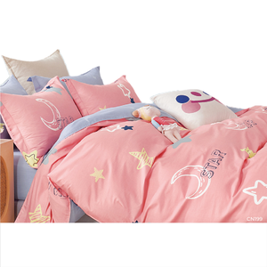 Ensemble de draps de lit ajustés modernes Comfort Night 3 pièces, taille super simple, 100% coton, écologique, 800 fils, tissu doux et durable - Product Image 1