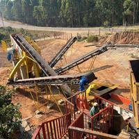 Ligne de concassage de pierres de carrière 30-50t/h avec concasseur primaire et concasseur à cône pour granulats de granit
