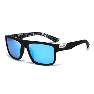 Sunglasses 918 <b>Large</b> <b>Frame</b> Polarized UV400 Outdoor Sports Cycling Unisex Black PC TAC Lens - Product Image 2