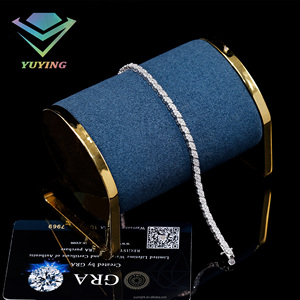 Bracelet Tennis en Argent Sterling 925 avec Moissanite Couleur D VVS, Certificat GRA, Passe le Testeur de Diamant, Chaînes et Bracelet en Diamant Corde - Product Image 5