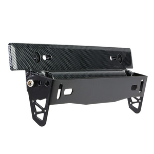 Soporte Universal para Matrícula de <span class=keywords><strong>Coche</strong></span> con Aspecto de Fibra de Carbono, Estilo Racing, Ángulo Ajustable, Soporte de Montaje Desplazable, Modificación DIY - Product Image 5