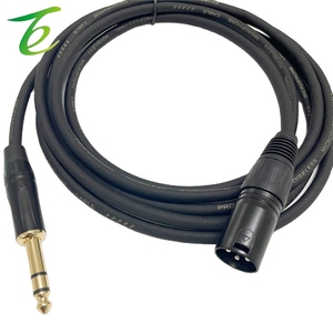 สายไมโครโฟนแบบ XLR บาลานซ์ 1/4 นิ้ว รองรับไฟ 48V สำหรับมิกเซอร์ Cannon TRS ขนาด 6.5/6.35 มม. - Product Image 3