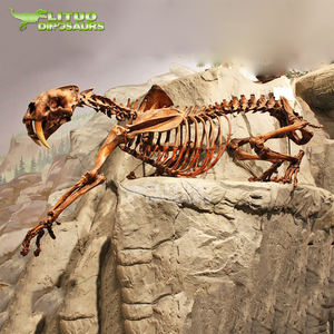 Squelette de <span class=keywords><strong>tigre</strong></span> à dents de <span class=keywords><strong>sabre</strong></span> en résine pour exposition muséale - Product Image 1