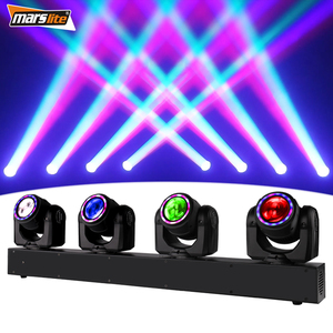 Di chuyển đầu ánh sáng sân khấu DJ thiết bị 4 đầu 80 wát LED chùm di chuyển đầu ánh sáng với vòng chùm thanh DJ ánh sáng cho Disco buổi hòa nhạc - Product Image 1