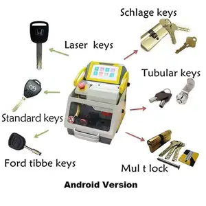 Machine de découpe de clés Kukai Outils de serrurier Machine de duplication de clés multifonctionnelle pour 99% clés de voiture