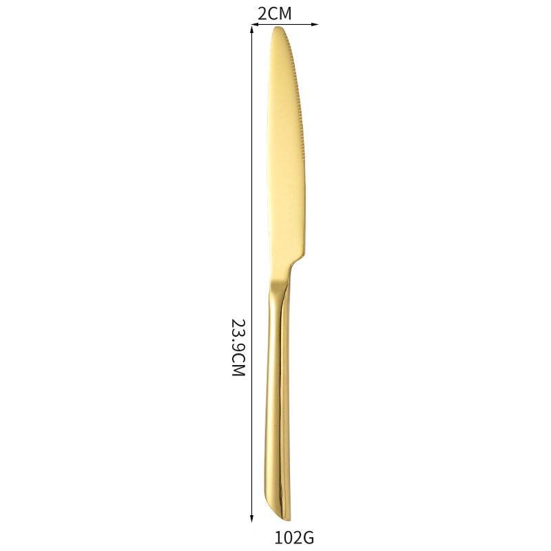 Gold-Dinner knife