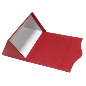ROGOOD Elegante Caja <span class=keywords><strong>de</strong></span> Regalo Magnética en Forma <span class=keywords><strong>de</strong></span> Triángulo Rojo para Perfumes y Gafas, con Material <span class=keywords><strong>de</strong></span> Papel Premium P1343 - Product Image 1