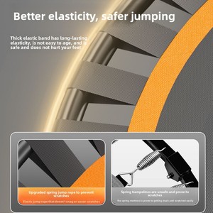<span class=keywords><strong>Trampoline</strong></span> pliable en PP pour usage intérieur, petit lit rebondissant pour enfants et adultes, tailles de cadre 40/48 pouces - Product Image 4