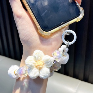 Portachiavi con Fiore in Lana e Perline Moda Autunno Inverno 2026, Ciondolo per Cellulare, Piccolo Regalo, Braccialetto per Borsa o <span class=keywords><strong>Portafoglio</strong></span> - Product Image 5